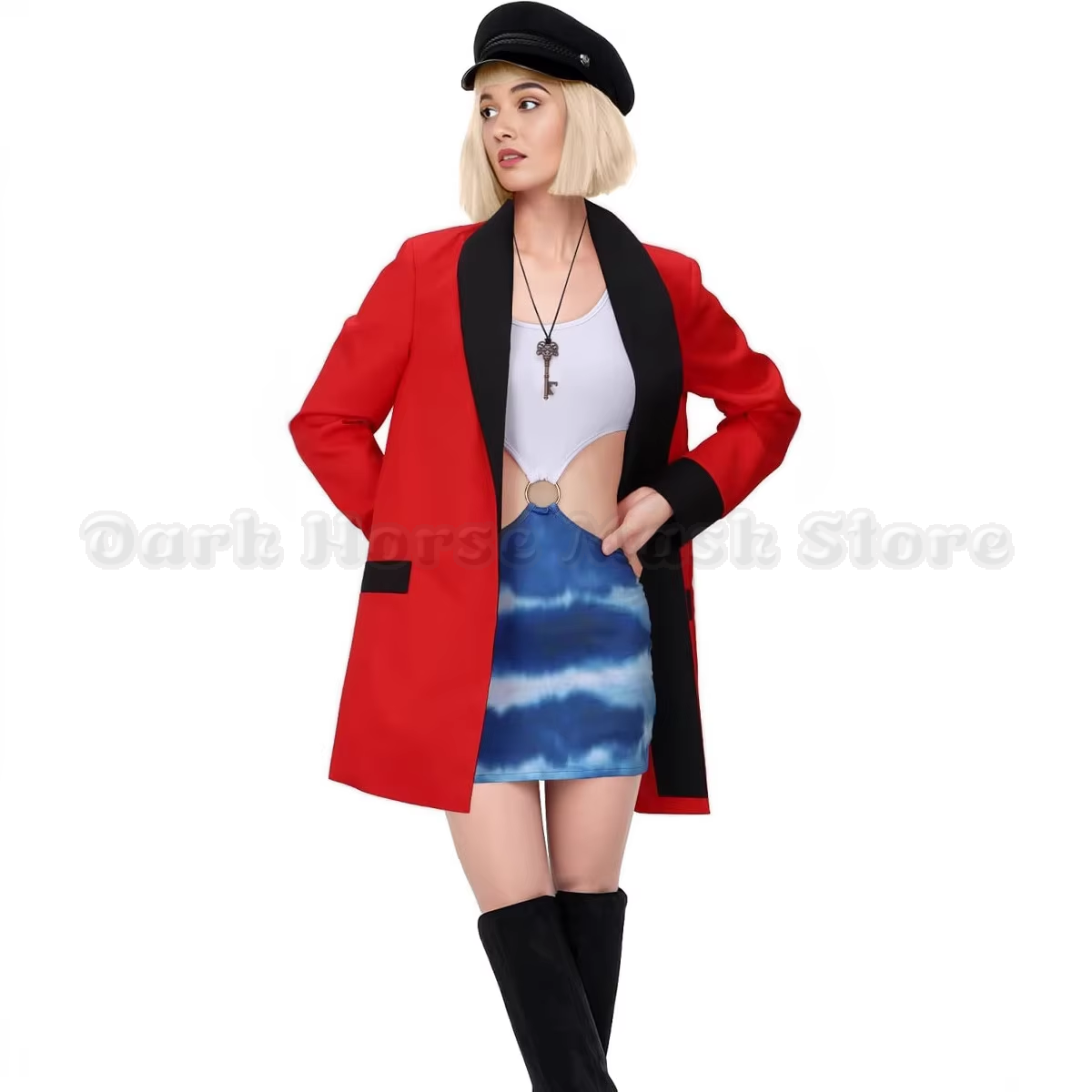 Womens Blazer - ヴィヴィアン・ワードコスプレ衣装映画プリティウーマンレッドブレザーハロウィンカーニバルロールプレイ衣装女性用パーティードレス