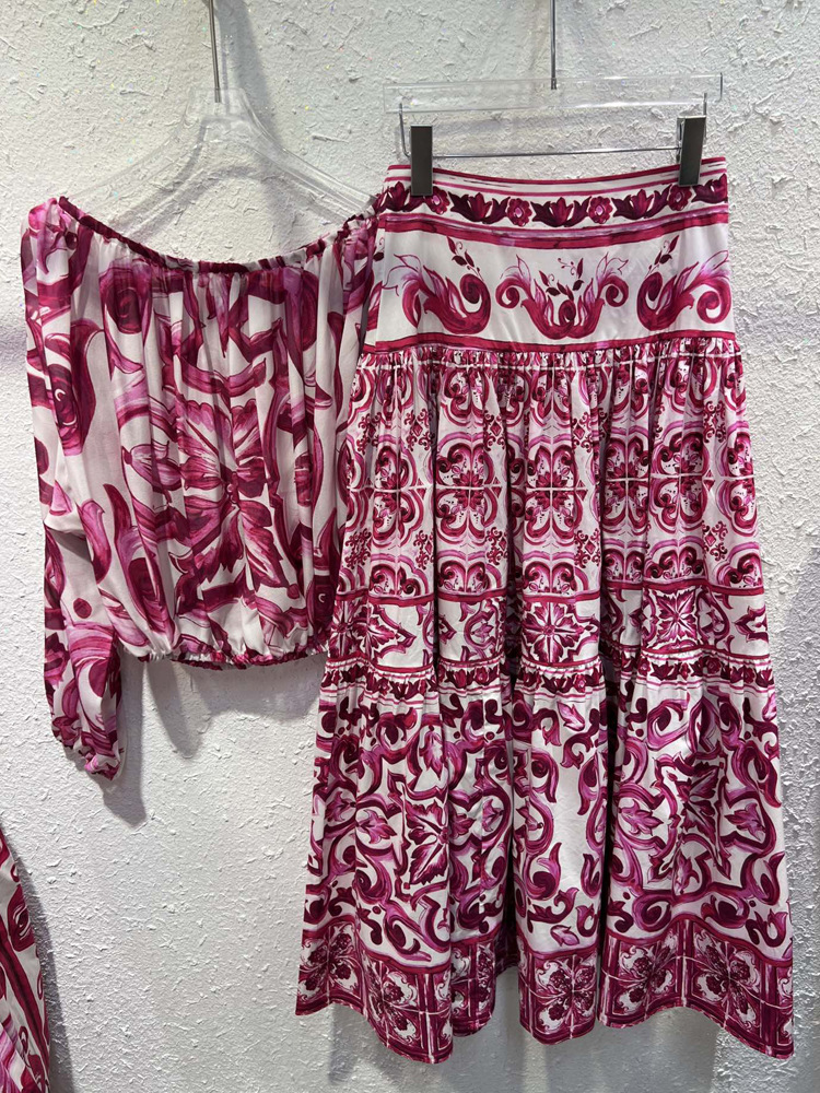 Silk Blouse - 高級控えめなファッション 2025 女性オフショルダーシルクブラウス & コットンマキシロングスカート夏セット自由奔放に生きるエレガントなツーピース衣装