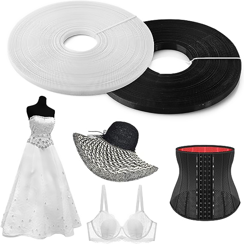 Wedding Dress - 縫製用ポリエステルボーン、白い縫い付け可能な低密度ボーン、ウェディングドレス、看護師用帽子、パーティードレス、DIYクラフト製作