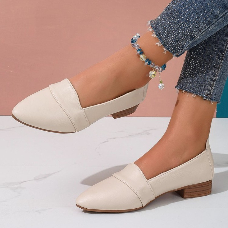 スリッポンシューズ レディース フラットシューズ 無地 ポイ - Womens Heels のレビューと価格