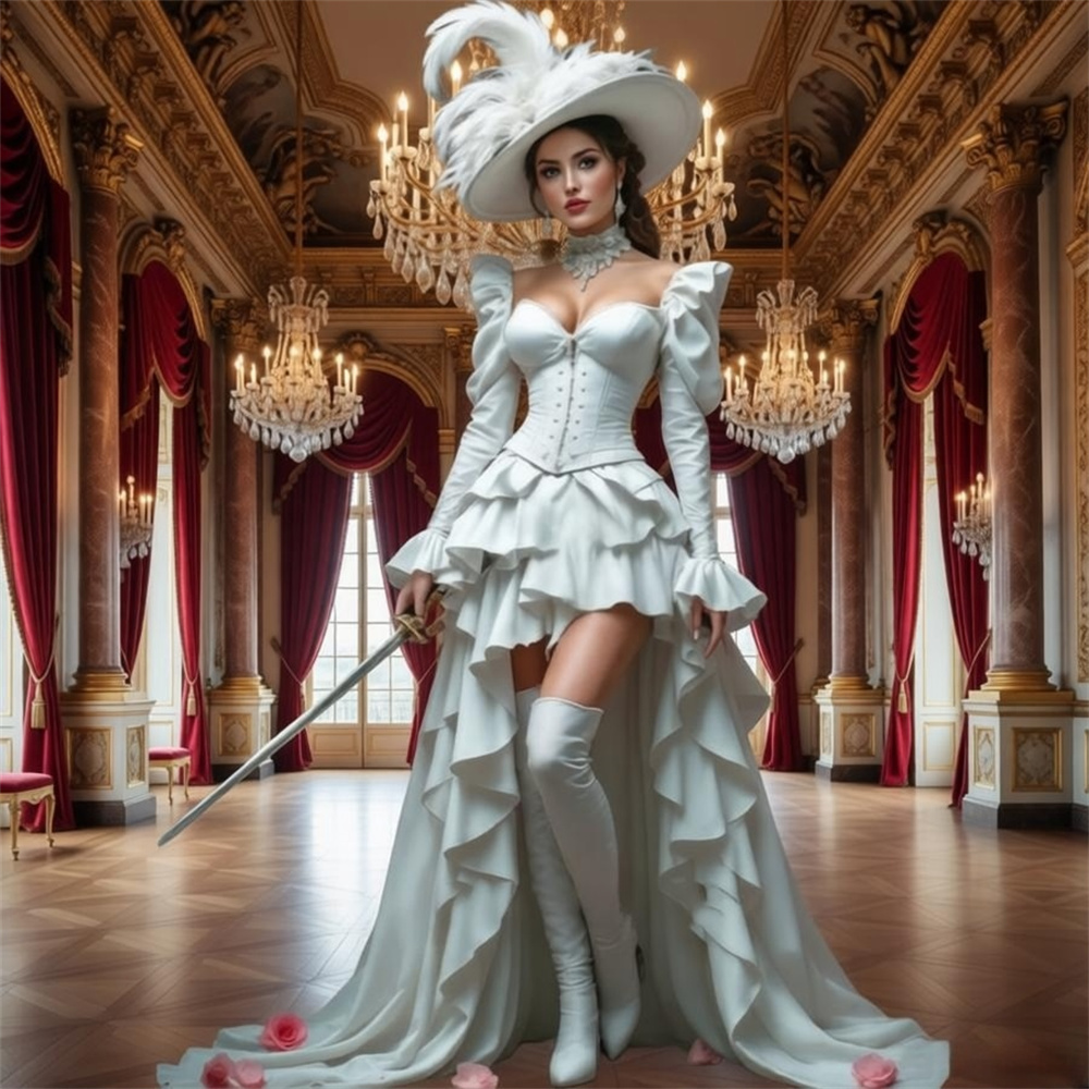エレガントな中世風ヴィンテージスチームパンクコルセットゴシッ - Evening Gown のレビューと価格