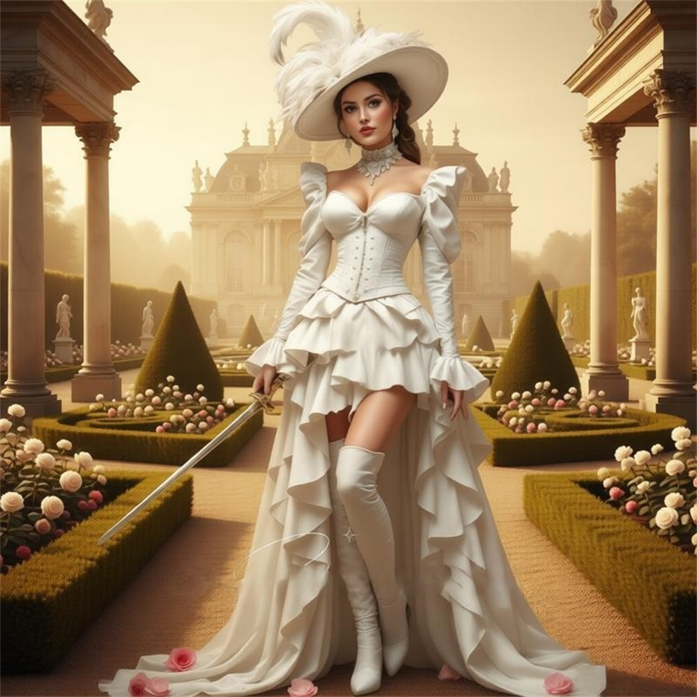 エレガントな中世風ヴィンテージスチームパンクコルセットゴシッ - Evening Gown のレビューと価格
