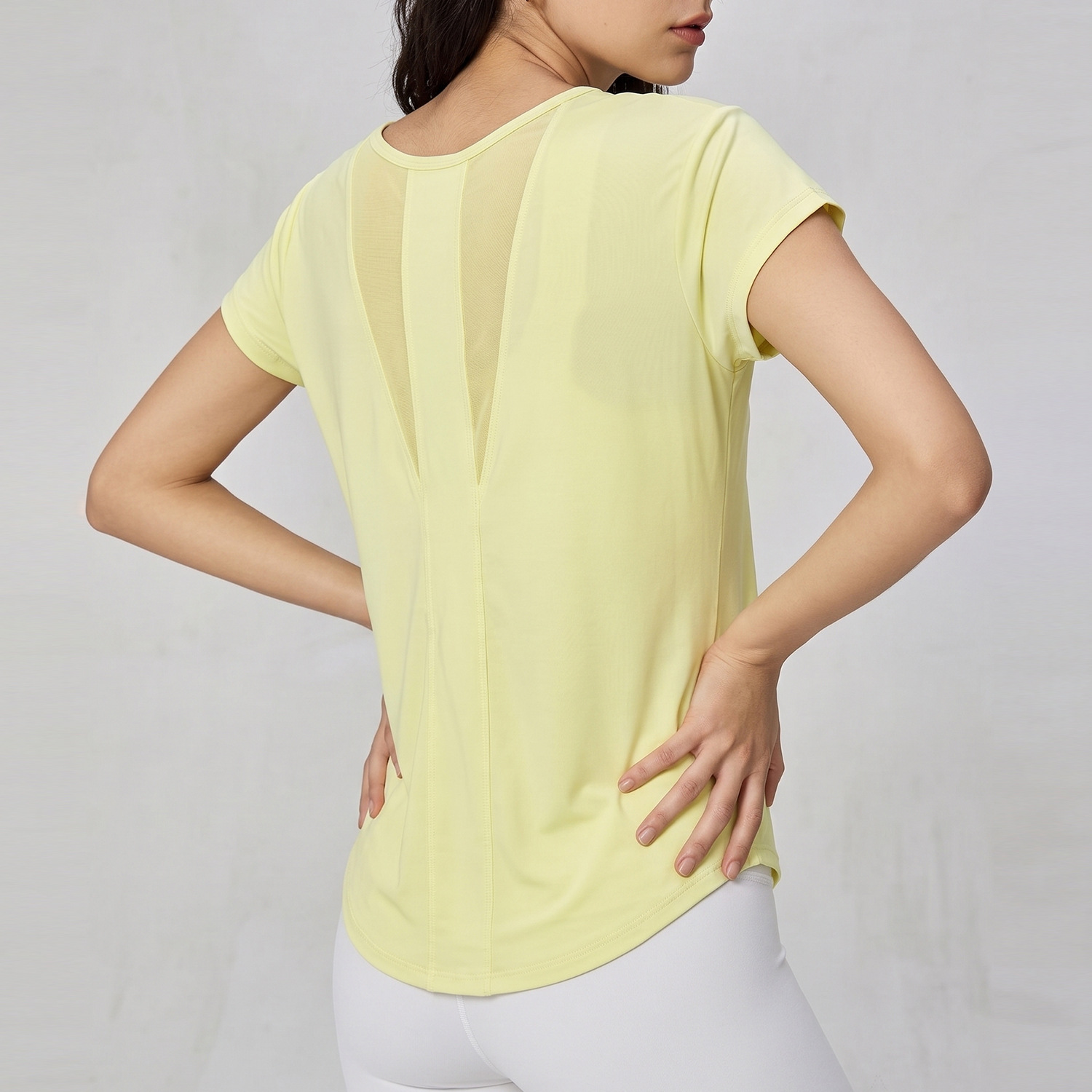 女性用、速乾性、アイスシルク素材、半袖、ヨガTシャツ、通気性 - Silk Blouse のレビューと価格