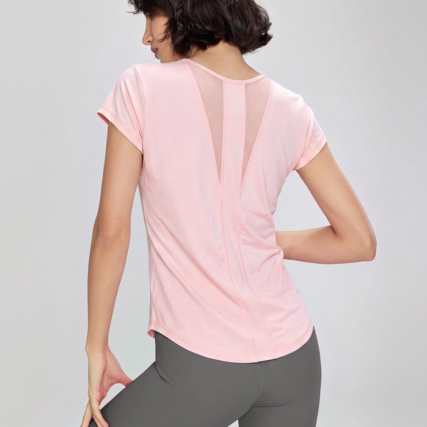 女性用、速乾性、アイスシルク素材、半袖、ヨガTシャツ、通気性 - Silk Blouse のレビューと価格