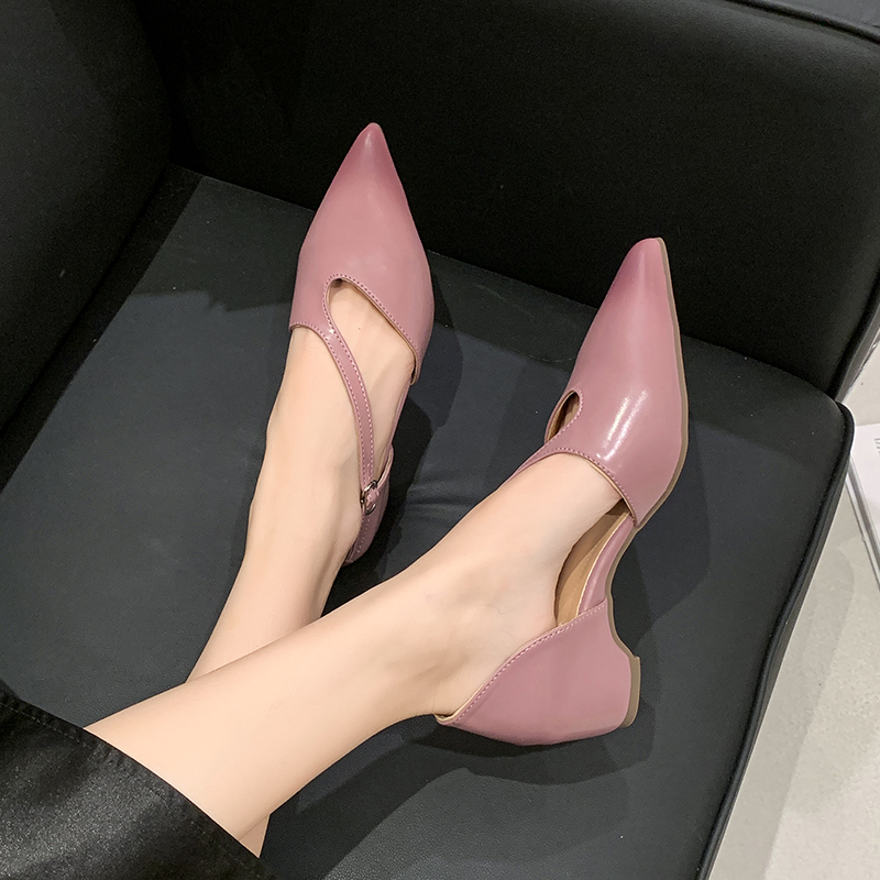 フランス製ポインテッドトゥサンダル レディース 夏用 通気性 - Pump Heel Block のレビューと価格