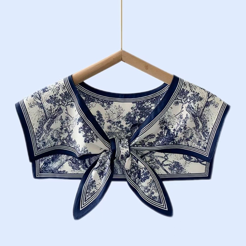 女性用多機能シルクスカーフ 春夏秋 ファッションシャツ襟飾り - Silk Blouse のレビューと価格