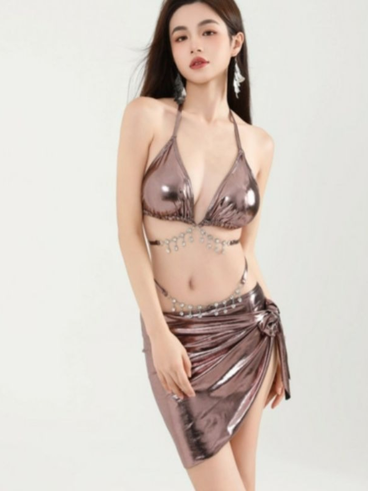 女性のセクシーなネクタイビキニセット Y2k 水着 3 ピー - Womens Suit のレビューと価格
