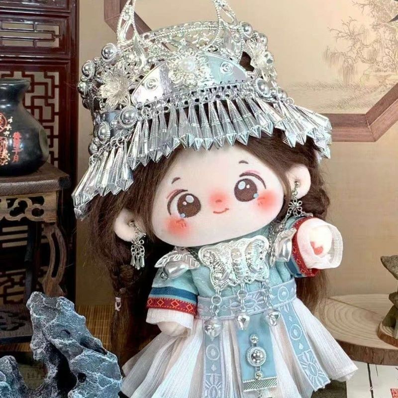 20cm綿人形 - 伝統的な中国苗江シリーズのベビー服ぬいぐ - Formal Dress のレビューと価格