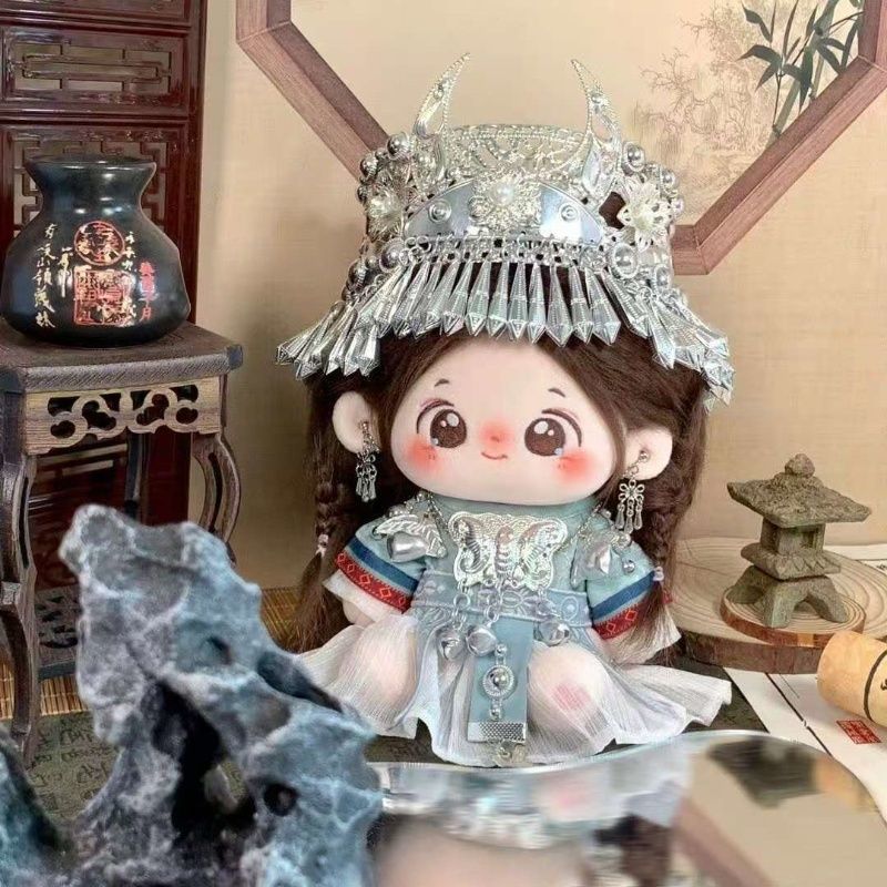 20cm綿人形 - 伝統的な中国苗江シリーズのベビー服ぬいぐ - Formal Dress のレビューと価格
