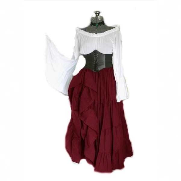 ハイウエスト、長袖、フレア袖のコートスタイル。文学的な雰囲気 - Midi Dress のレビューと価格