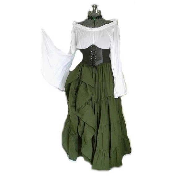 ハイウエスト、長袖、フレア袖のコートスタイル。文学的な雰囲気 - Midi Dress のレビューと価格