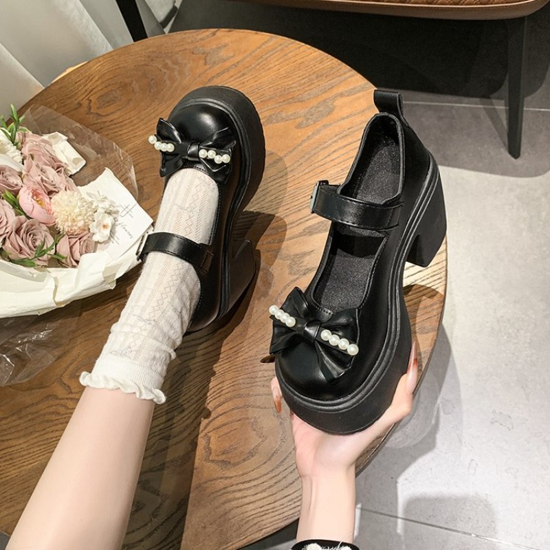 2026 ロリータシューズ黒スーパーハイヒールメアリージェー - Womens Heels のレビューと価格