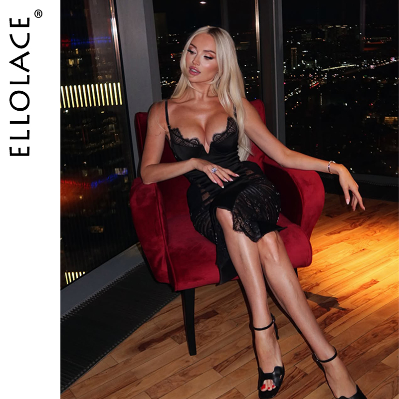 エロレース プレミアムランジェリー 女性用 超セクシーなVネ - Lace Dress のレビューと価格