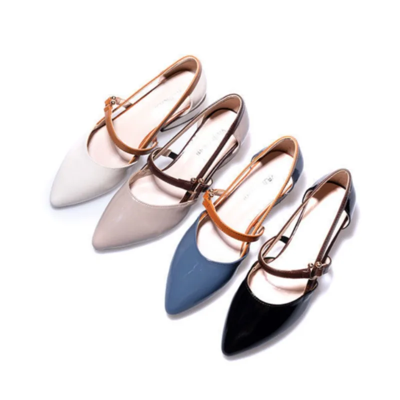 女性ツートーンスリングバックシューズポインテッドトゥブロック - Pump Heel Block のレビューと価格