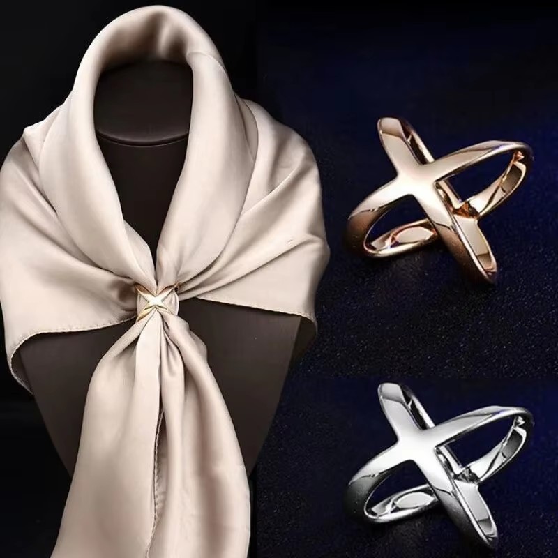 多機能シルクバックルスカーフ服コーナー結び目ボタンファッショ - Silk Blouse のレビューと価格