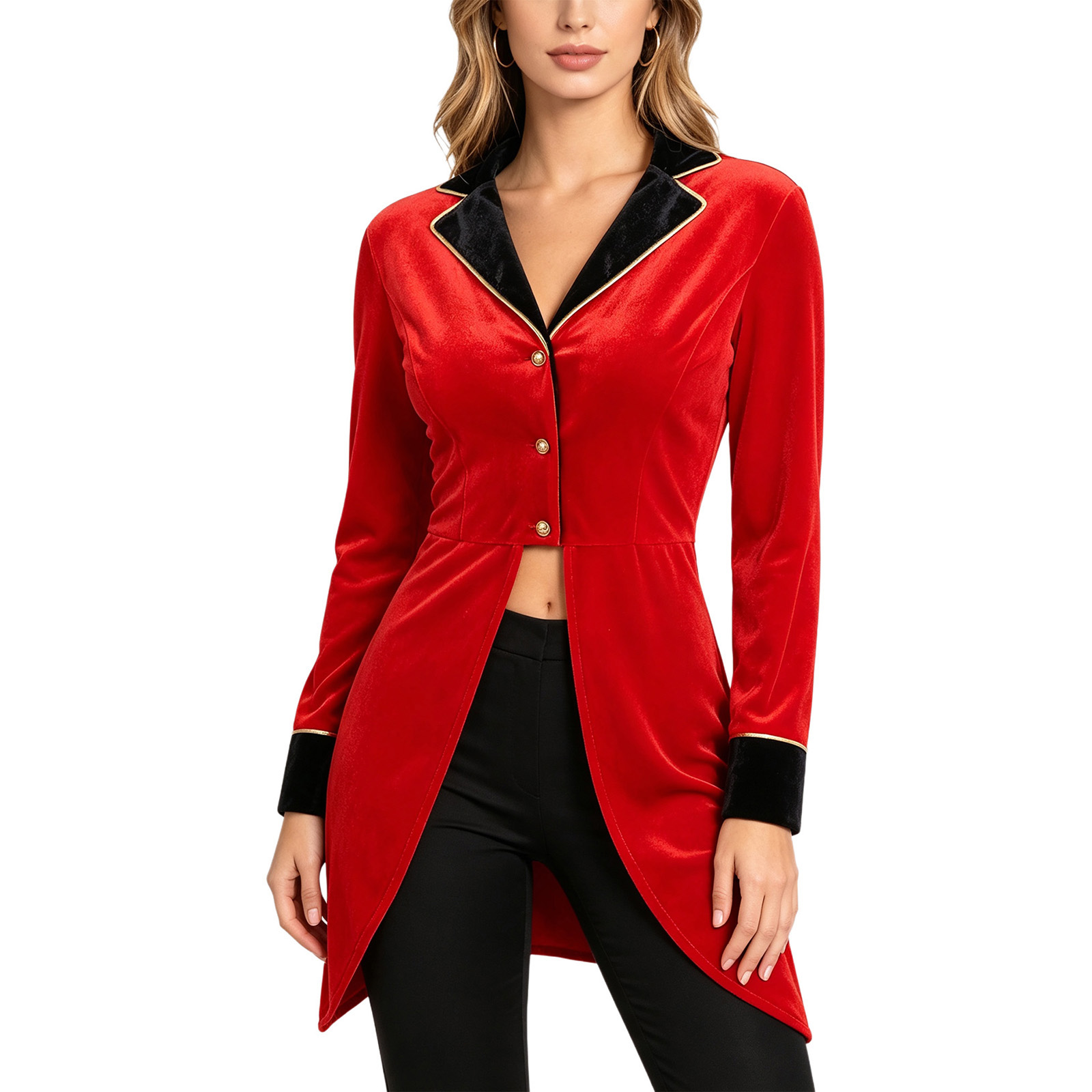 女性用サーカス団長風ジャケット、テールコート、ショー用コスチ - Womens Blazer のレビューと価格