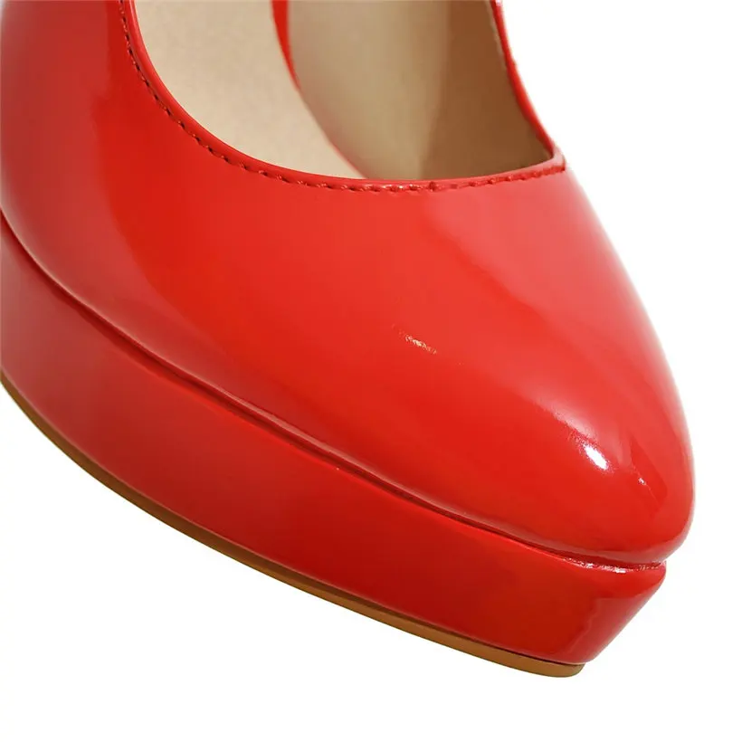 女性用パテントレザーパンプス,ラージサイズ,エレガント,オフ - Women'S Red Formal Wear のレビューと価格