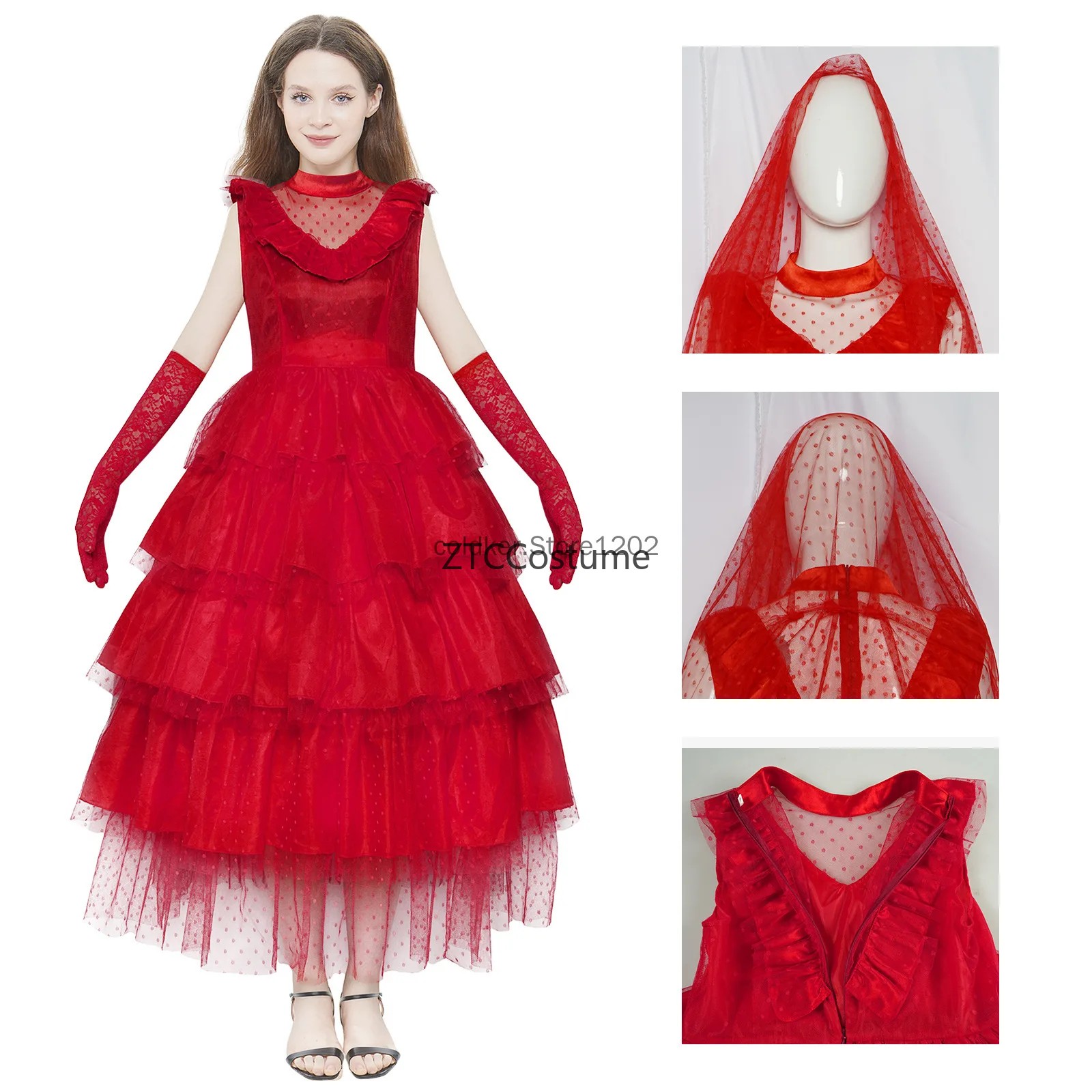 リディア・ディーツ コスプレ衣装 ゴシックレッド ウェディン - Evening Gown のレビューと価格