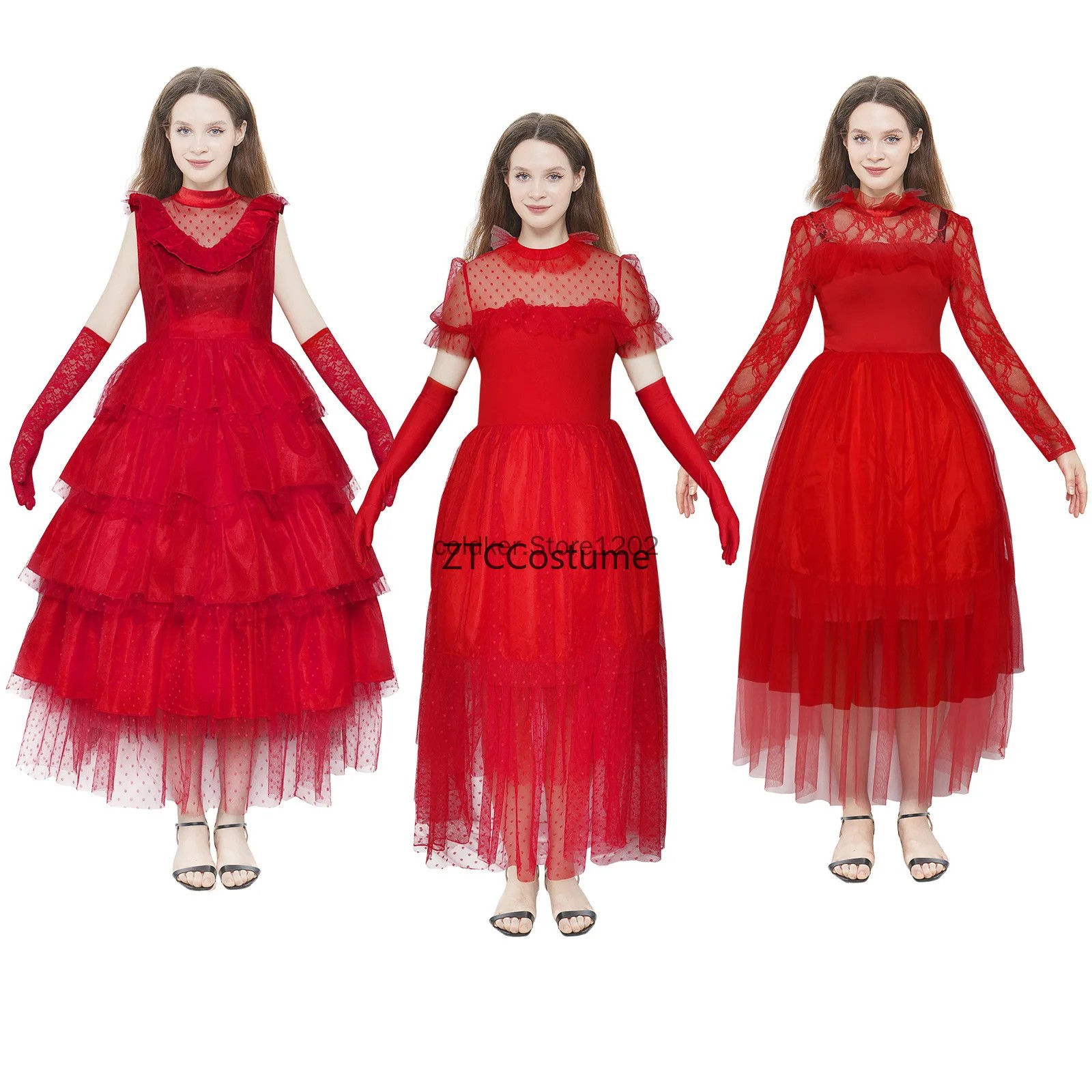 リディア・ディーツ コスプレ衣装 ゴシックレッド ウェディン - Evening Gown のレビューと価格